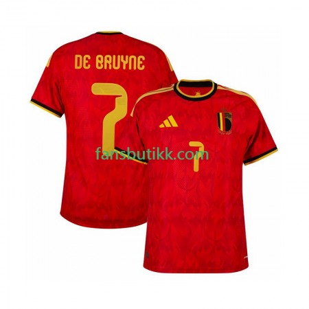 Fotballdrakt Belgia de bruyne 7 World Cup Hjemmetrøye 2026 Kortermet